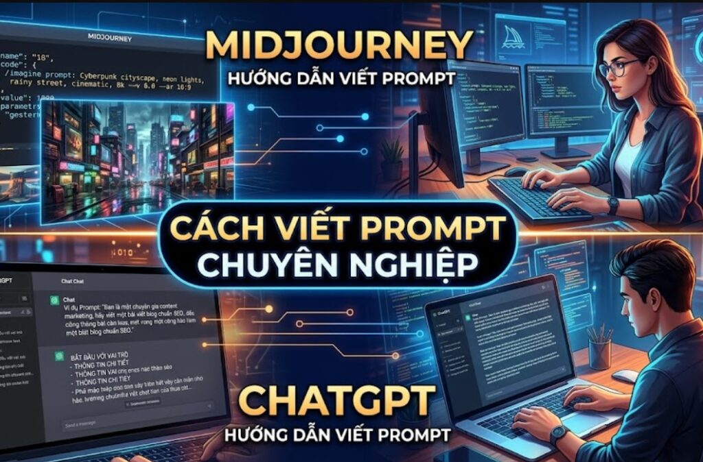 Hỏi đáp: Cách viết prompt chuyên nghiệp cho Midjourney và ChatGPT